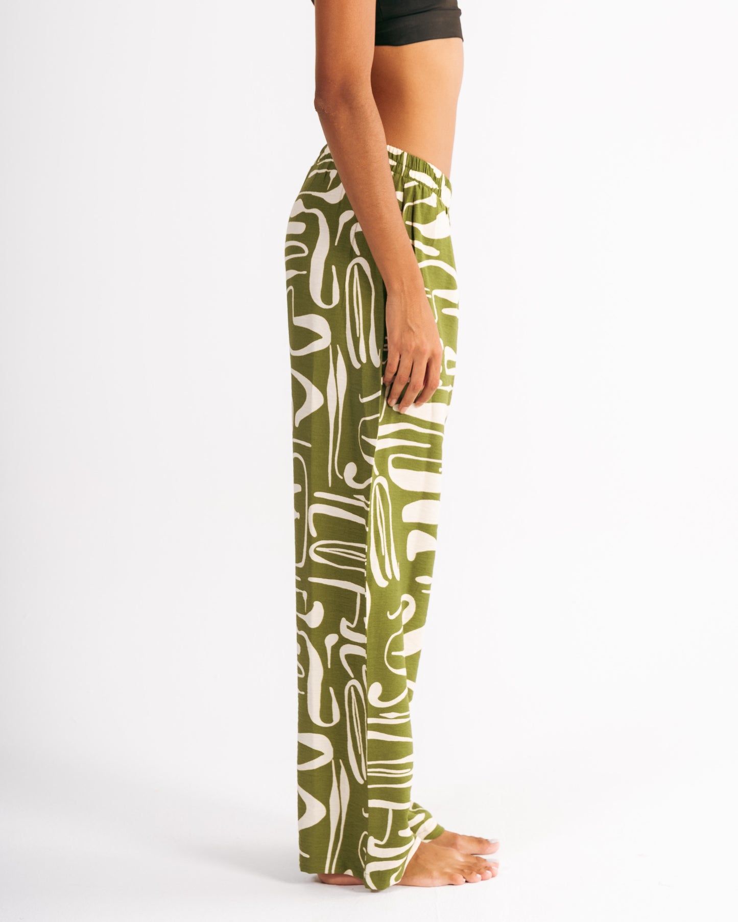 Printed Straight Fit Pants