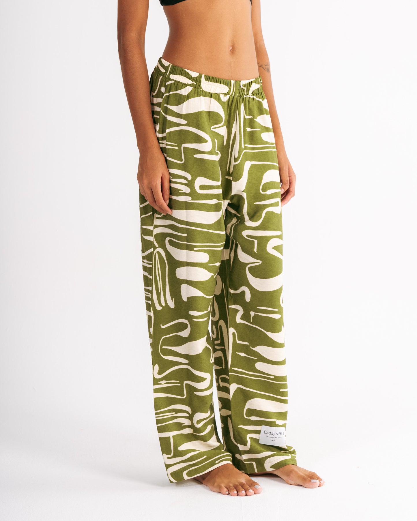 Printed Straight Fit Pants