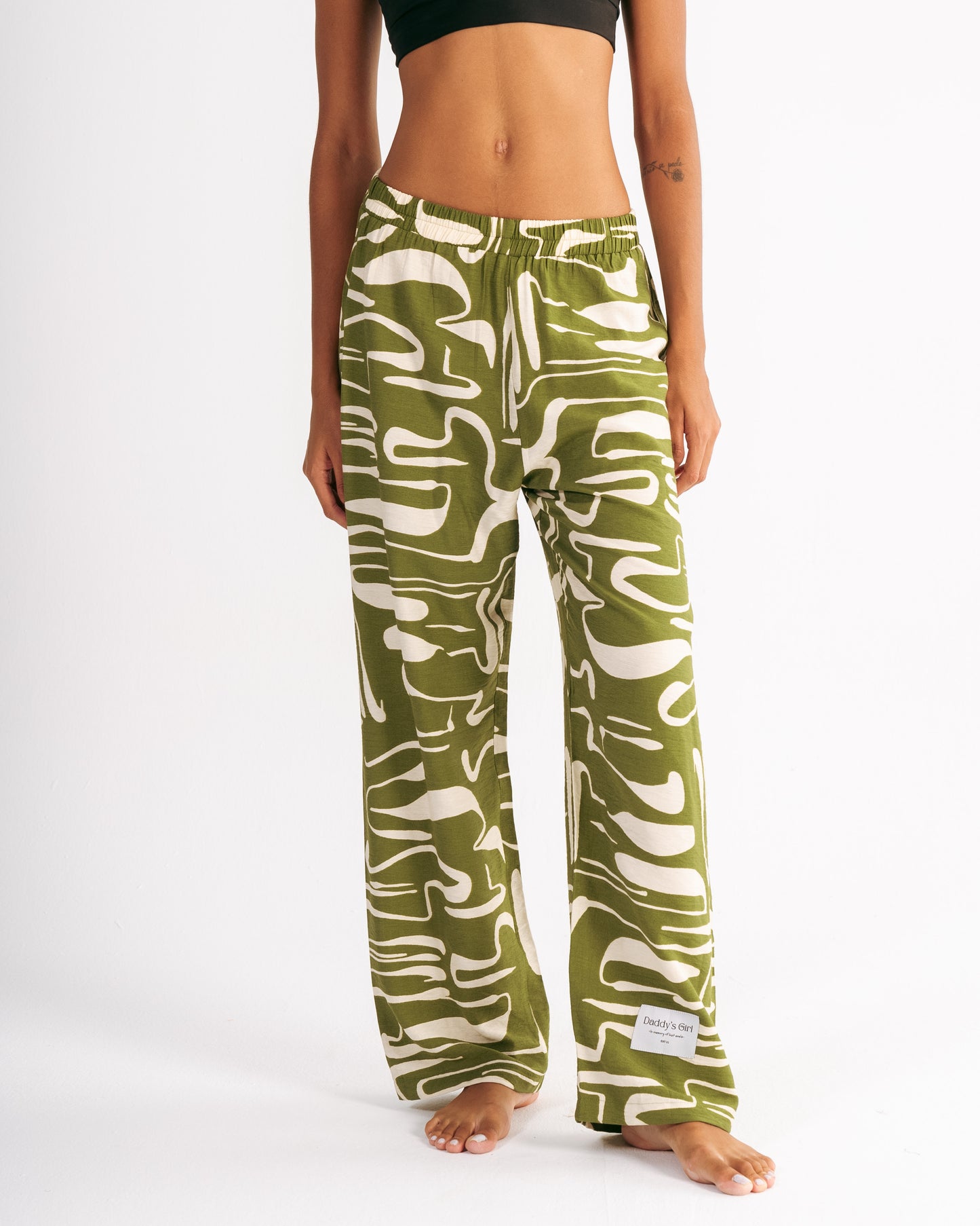 Printed Straight Fit Pants