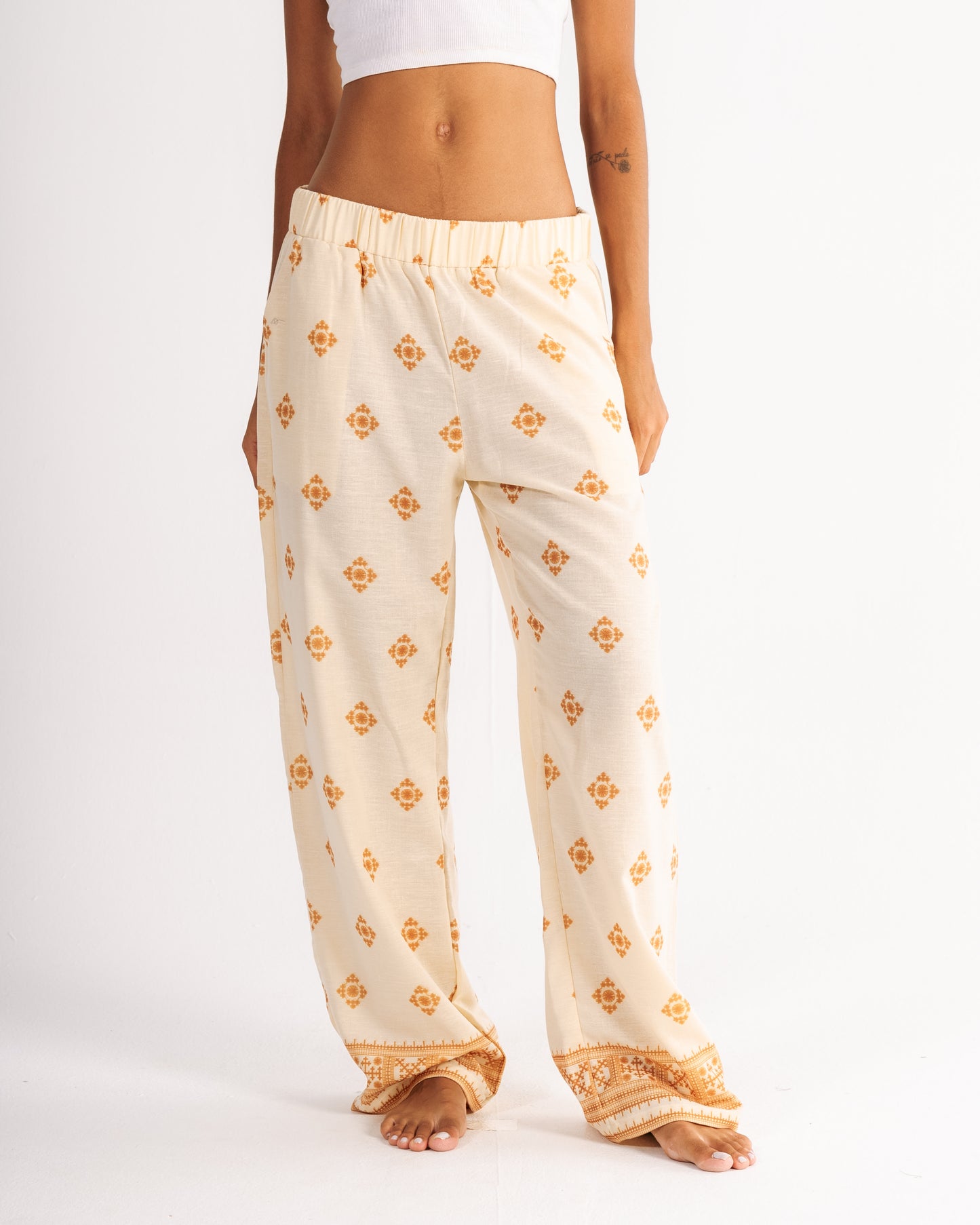 Pattern Print Pants