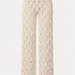 Crochet Wide-Leg Pants