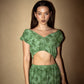 Green Open-back Crop Top