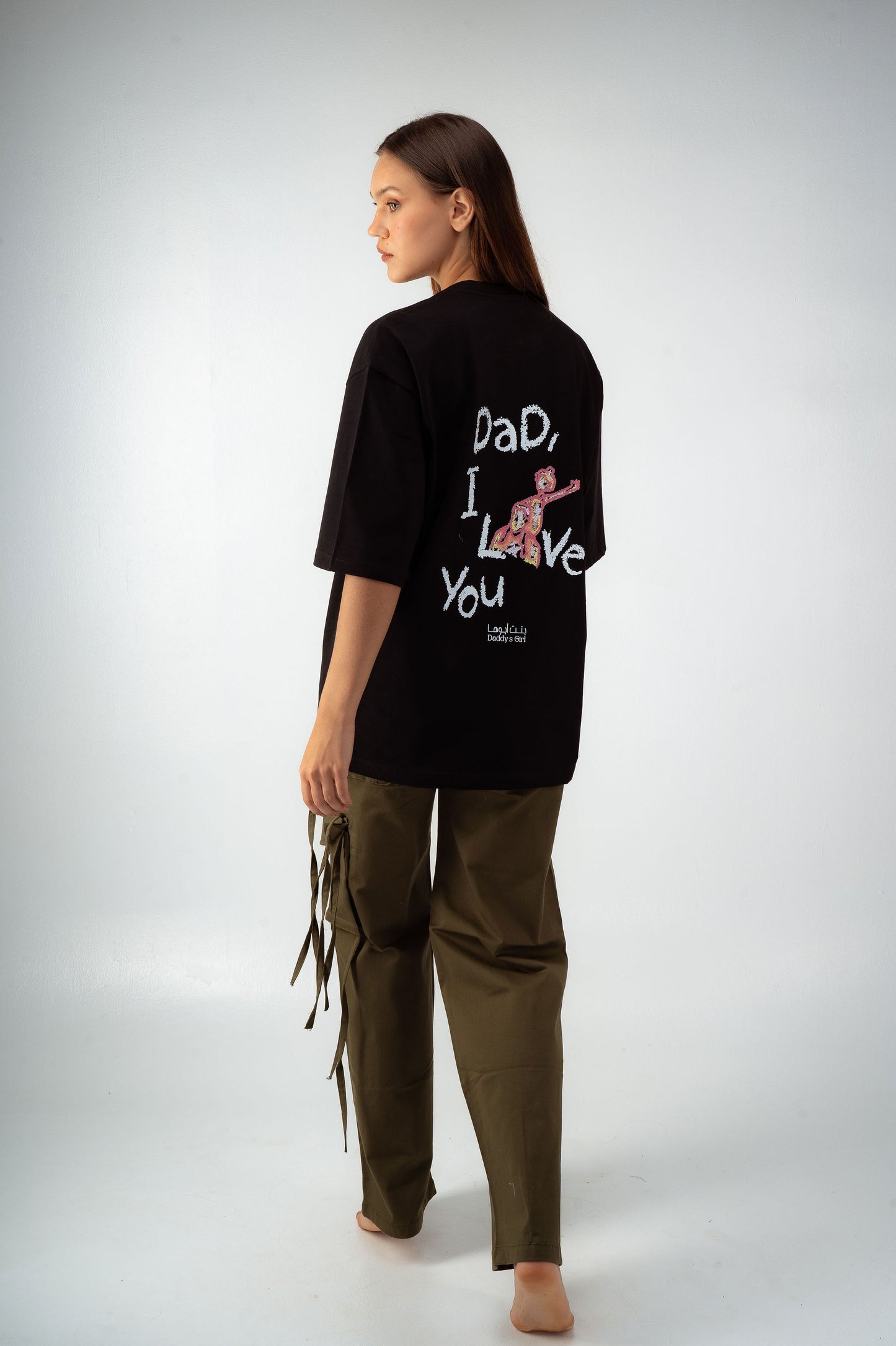 “Dad, I love you” T-shirt in Black