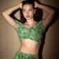 Green Open-back Crop Top