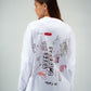 “Bent Abouha” Long-Sleeve T-shirt in White