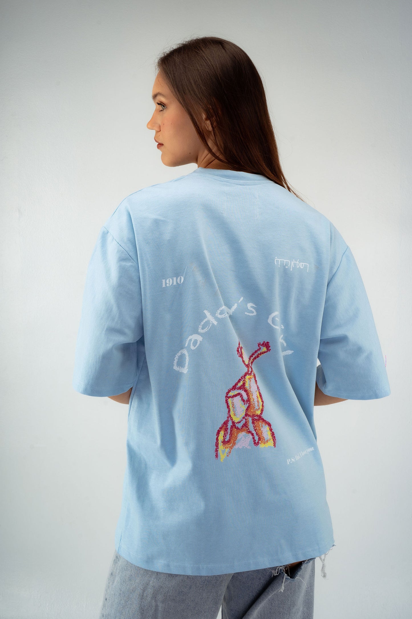 “Daddy’s Girl Back” T-shirt in Blue