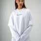 “Bent Abouha” Long-Sleeve T-shirt in White